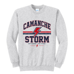 Storm Unisex Fleece Crewneck Sweatshirt-Ash