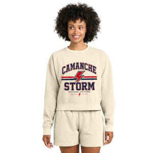 Storm Comfort Colors Women’s Mid-Length Crewneck Sweatshirt-Ivory