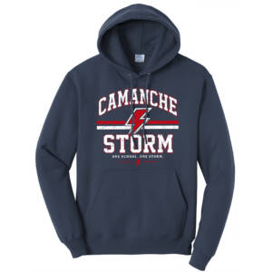 Storm Unisex Fleece Hooded Sweatshirt-Navy