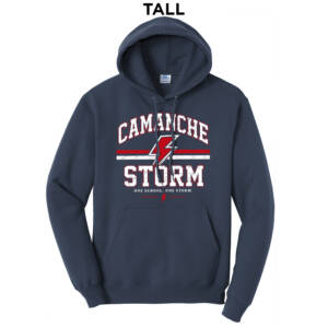 Storm Tall Fleece Hooded Sweatshirt-Navy
