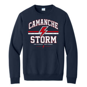 Storm Unisex Core Fleece Crewneck Pocket Sweatshirt-Navy