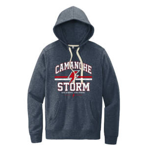 Storm District Re-Fleece Hoodie Unisex-Heathered navy