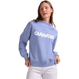 Storm Charles River Women’s Willow Mock-Neck Sweatshirt-Blue Lavender