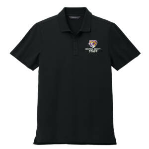 Sabers Mercer and Mettle Stretch Pique Polo-Deep Black