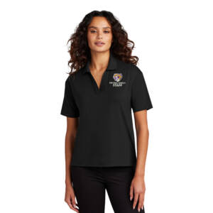 Sabers MERCER and METTLE Women’s Stretch Jersey Polo-Deep Black