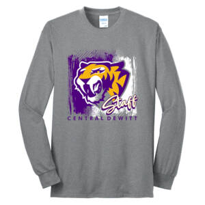 Sabers Unisex Cotton Long Sleeve Tee-Athletic heather