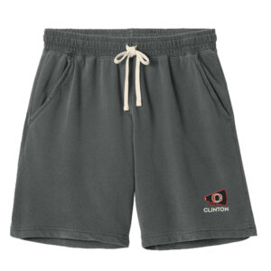 Clinton Cheer Comfort Colors Lightweight Sweatshort Men-Pepper