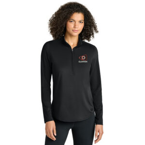 Clinton Cheer OGIO Women’s Regain 1/2-Zip-Blacktop