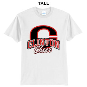 Clinton Cheer Tall Core Blend short Sleeve T Shirts – White