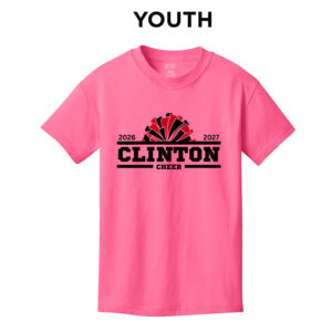 Clinton Cheer Youth Short Sleeve Tee – NeonPink