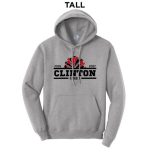 Clinton Cheer  TALL Classic Pullover Hooded Sweatshirt – AthleticHeatherGrey