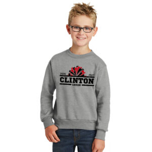 Clinton Cheer  Youth Crewneck Sweatshirt – AthleticHeather