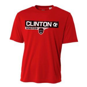 Clinton United Soccer Adult Cooling Performance Tshirt -Red