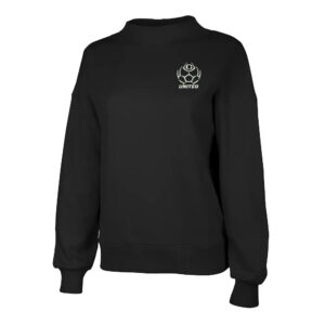 Clinton United Soccer Charles River Women’s Willow Mock-Neck Sweatshirt-Black