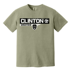 Clinton United Soccer Comfort Colors Unisex Heavyweight Ring Spun Tee-Sandstone