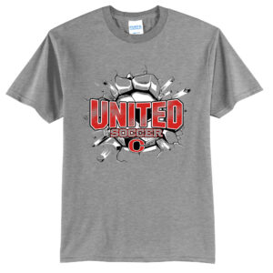Clinton United Soccer Unisex Short Sleeve Tee-Athletic heather