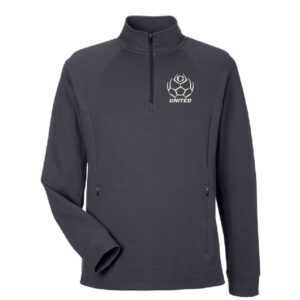 Clinton United Soccer North End Men’s Rhythm Waffle Quarter-Zip Pullover-Carbon