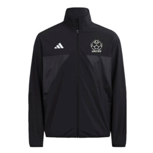 Clinton United Soccer Adidas House of TIRO Woven full zip top- black