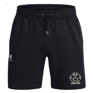 Clinton United Soccer Under Armour UA ICON 7.5″ Fleece Shorts-Black