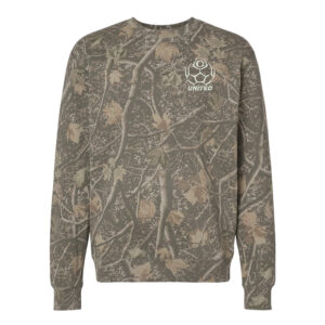 Clinton United Soccer Independent Trading Co Unisex Heavyweight Crewneck Sweatshirt-Deadwood Camo