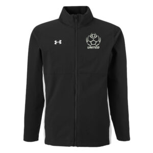 Clinton United Soccer Under Armour UA Rival Stretch Woven Men’s Full Zip-Black