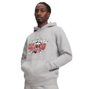 Clinton United Soccer Under Armour Men’s Team Icon Fleece Hoodie-Mod Grey