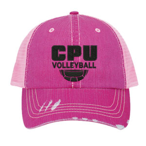 CPU VB Wahed Herringbone Cotton Distressed Twill Trucker-Fuchsia
