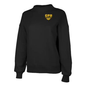 CPU VB Charles River Women’s Willow Mock-Neck Sweatshirt-Black