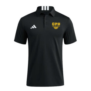 CPU VB Adidas Men 3 Stripe short sleeve Polo – Black