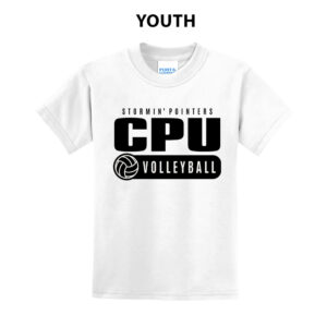 CPU VB Youth Short Sleeve T Shirt – White