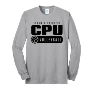 CPU VB Unisex Long Sleeve Cotton T Shirt – Ash