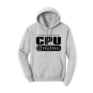 CPU VB Unisex Classic Core weight Cozy Pullover Hooded Sweatshirt – Ash