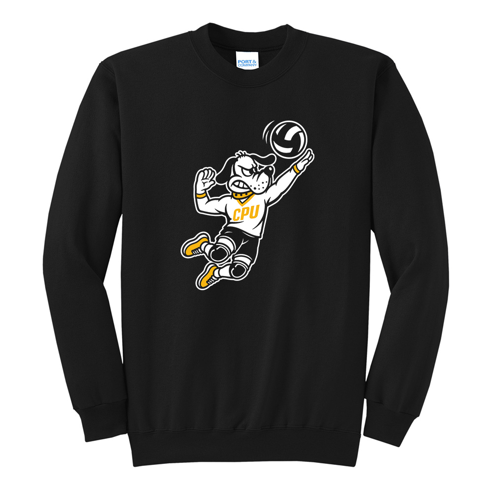 CPU VB Unisex Core Fleece Crewneck Sweatshirt-Black