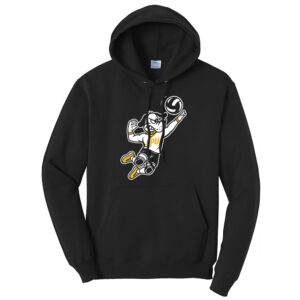 CPU VB Unisex Classic Core weight Cozy Pullover Hooded Sweatshirt-Black