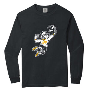 CPU VB Unisex Comfort Colors Heavyweight Ring Spun Long Sleeve Tee – Black