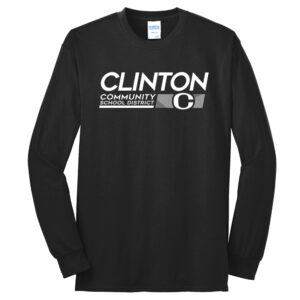 Clinton Whittier Unisex Cotton Long Sleeve Tee-Black