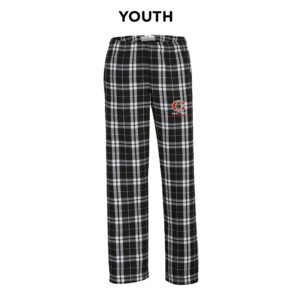 Clinton Whittier Boxercraft Youth Flannel Pants-Black/White