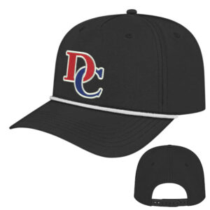 DC Golf Cap America Athletic Rope Cap-Black/White