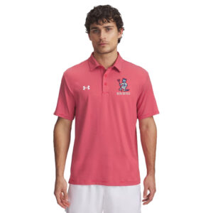 DC Golf Under Armour DRIVE Team Stripe Premium Polo Men – Red