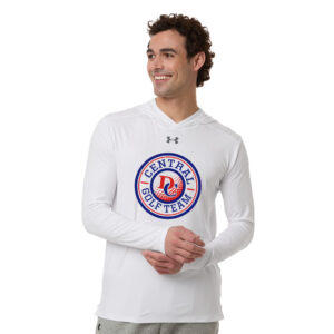 DC Golf Under Armour Mens Team Vanish Performance Hoodie – White