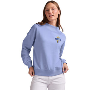DN Volleyball Charles River Women’s Willow Mock-Neck Sweatshirt-Blue Lavender