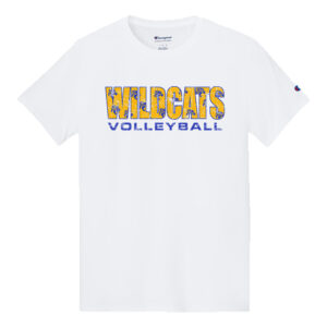 DN Volleyball Champion Cotton Unisex Tagless T Shirt – White