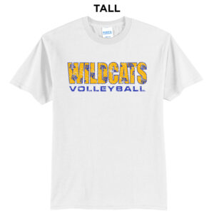 DN Volleyball Tall Short Sleeve T Shirt – White