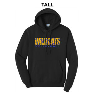DN Volleyball  TALL Classic Pullover Hooded Sweatshirt -Black