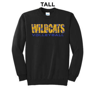DN Volleyball  TALL Ultimate Crewneck Sweatshirts -Black