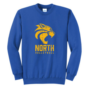 DN Volleyball Unisex Fleece Crewneck Sweatshirt-Royal