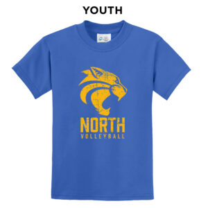 DN Volleyball Youth Short Sleeve T Shirt – Royal