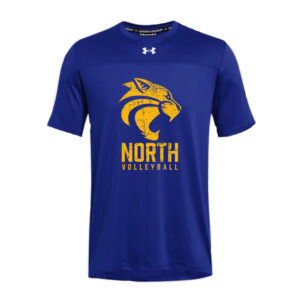 DN Volleyball Under Armour Men Knockout Team Short sleeve performance T- ROYAL