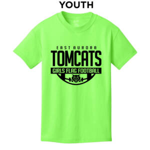 EA Flag Football Youth Short Sleeve Tee-Neon Green