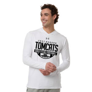 EA Flag Football Under Armour Mens Team Vanish Performance Hoodie-White